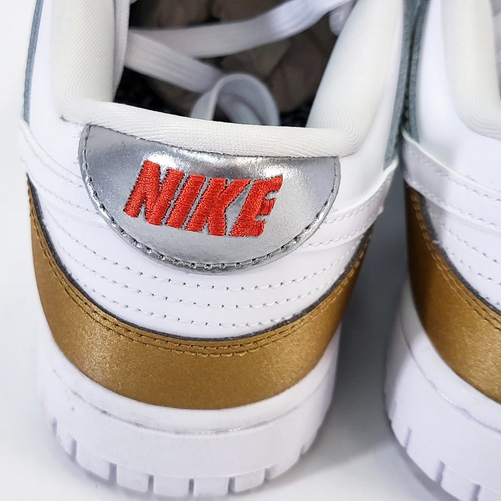 Nike Dunk Low SE Women's Sneaker Shoe Limited Training Metallic DH4403-700 - Picture 13 of 14